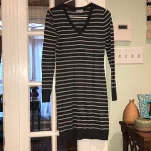 Long sleeved sweater dress